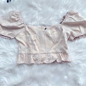 Forever 21 Women’s Rose Gold Woven Top (NEW CONDITION WITH TAGS)